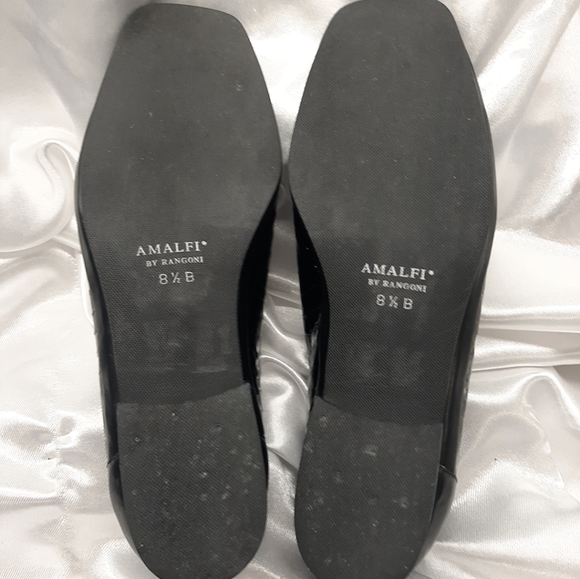 Amalfi by Rangoni Black Patent Leather Reptile Dress Shoes SIZE 8.5 - Picture 5 of 7